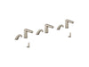 KOHLER K-181031-BK1 Kumin Curve Touchless lavatory faucets and soap dispensers for Constellation lavatory system, 0.5 gpm
