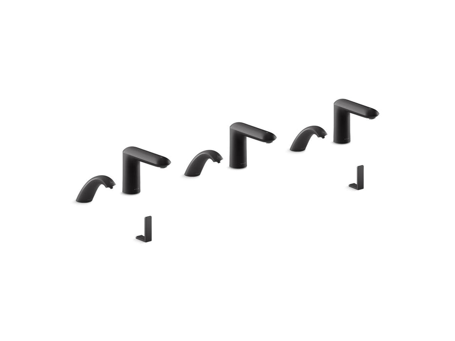 KOHLER K-181031-BK1 Kumin Curve Touchless lavatory faucets and soap dispensers for Constellation lavatory system, 0.5 gpm