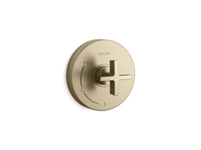 Kallista P24415-CR One Pb Shower Trim W/O Divrt, Cross Hdl