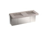 KOHLER K-81030-BSS Constellation 60" wall-mount basin lavatory system