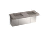 KOHLER K-81030-BSS Constellation 60" wall-mount basin lavatory system