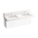 KOHLER K-81025-BPW Constellation 60" wall-mount basin lavatory system with backsplash