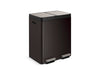 KOHLER K-23828 82-liter stainless steel dual-bin step trash can