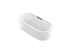 KOHLER K-29325-0 Volute 63" x 28-3/8" freestanding bath with shroud