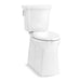 KOHLER K-33814 Corbelle Tall ContinuousClean two-piece elongated toilet with skirted trapway, 1.28 gpf