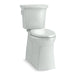 KOHLER K-33814 Corbelle Tall ContinuousClean two-piece elongated toilet with skirted trapway, 1.28 gpf