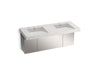 KOHLER K-81030-BSS Constellation 60" wall-mount basin lavatory system