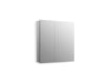 KOHLER K-56003 Embark Premium XL 25" x 26" rectangular two-door medicine cabinet
