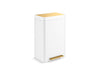 KOHLER K-20940 13-gallon stainless steel step trash can
