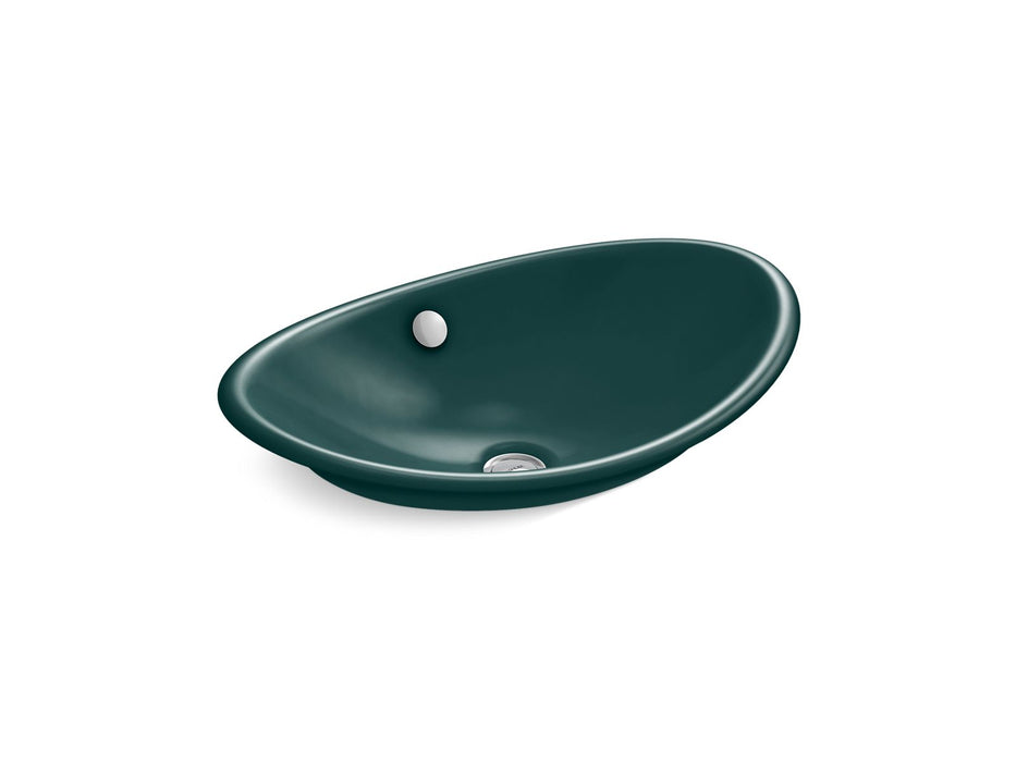 KOHLER K-5403-PAT Iron Plains 20-3/4" oval vessel bathroom sink