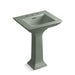 Memoirs Stately 24-1/2" rectangular pedestal bathroom sink