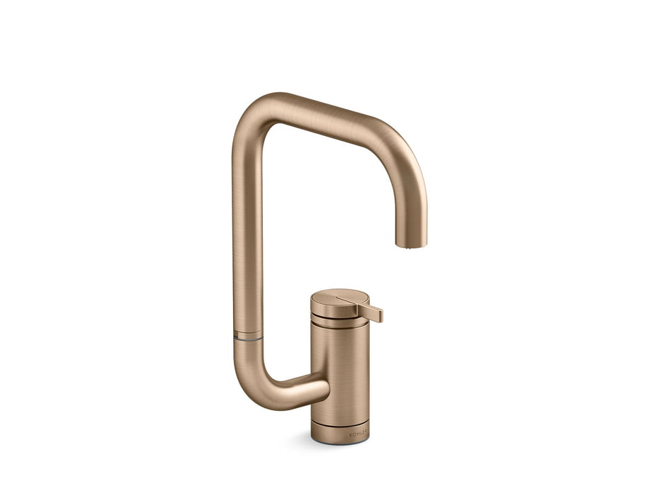 KOHLER K-28290 Components Single-handle bar sink faucet with two-function extended-reach spout