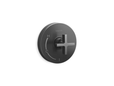 Kallista P24415-CR One Pb Shower Trim W/O Divrt, Cross Hdl