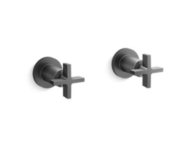 Kallista P24508-CR One Wall Mount Bath Set, Cross Handle