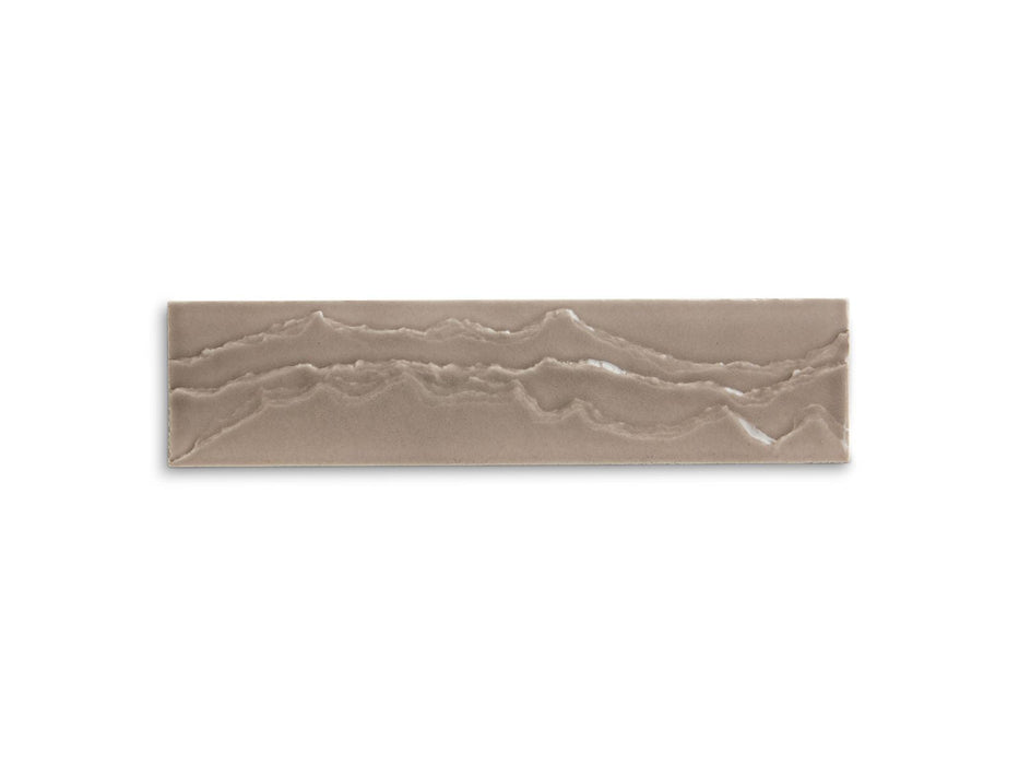 KOHLER Landshapes™ by Daniel Arsham 3" x 12" feature tile produced by the KOHLER WasteLAB