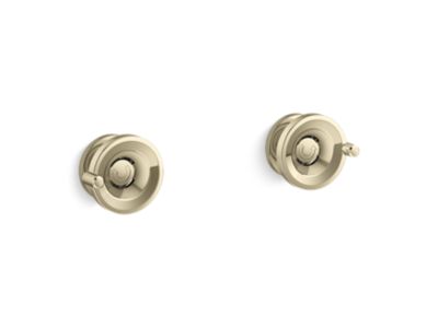 Kallista P34893-00 Vice Wall-Mt Bath Faucet Handles Wheel