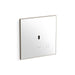 KOHLER K-91TB10K50-0WH Mach Flex Glass faceplate for concealed touchless toilet flushometer, 1.0 gpf