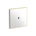 KOHLER K-61TB10S50-0WH Mach Flex Glass faceplate for concealed touchless toilet flushometer, dual-flush (1.1 / 1.28 gpf)