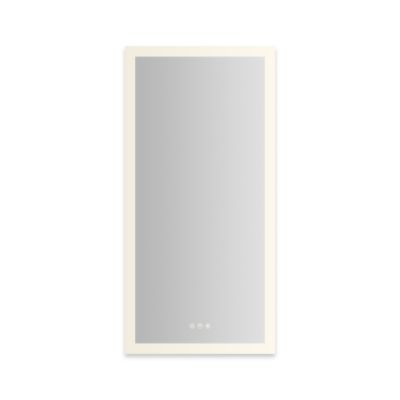 Robern AiO Reserve Cabinet, 20" x 40" x 4", Perimeter Lit, TUN Lighting, Warm White (2700K) to Cool White (5600K), Dimmable, Interior Lighting, Electrical Outlets, USB Charging Ports, Left Hinge
