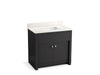 KOHLER Alouette™ 36" bathroom vanity cabinet with sink and quartz top