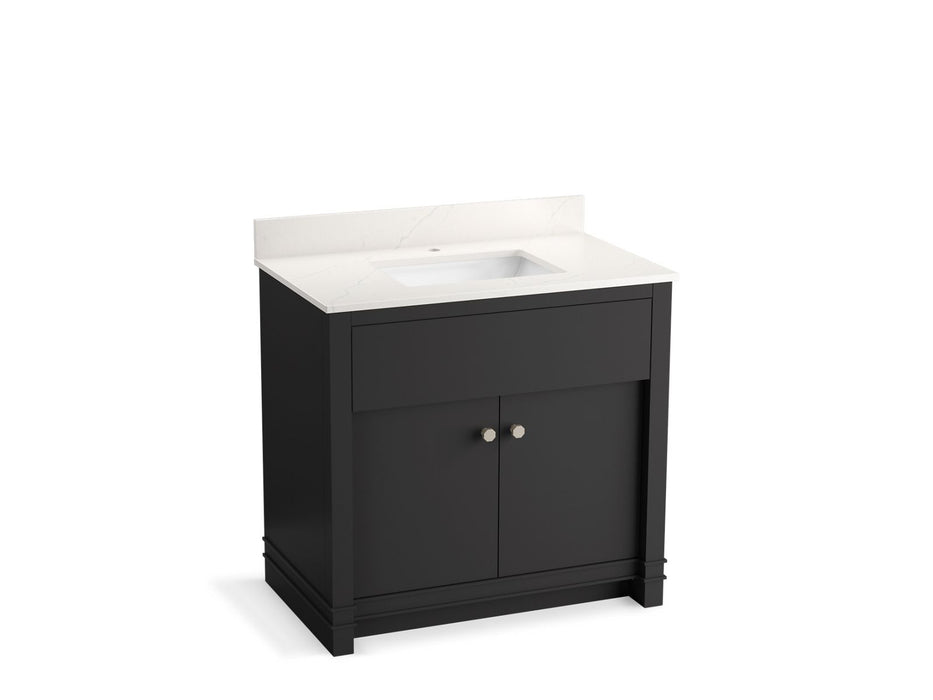 KOHLER Alouette™ 36" bathroom vanity cabinet with sink and quartz top