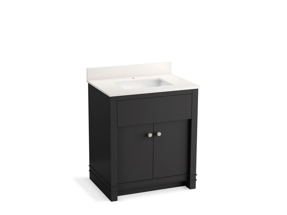 KOHLER Alouette™ 30" bathroom vanity cabinet with sink and quartz top