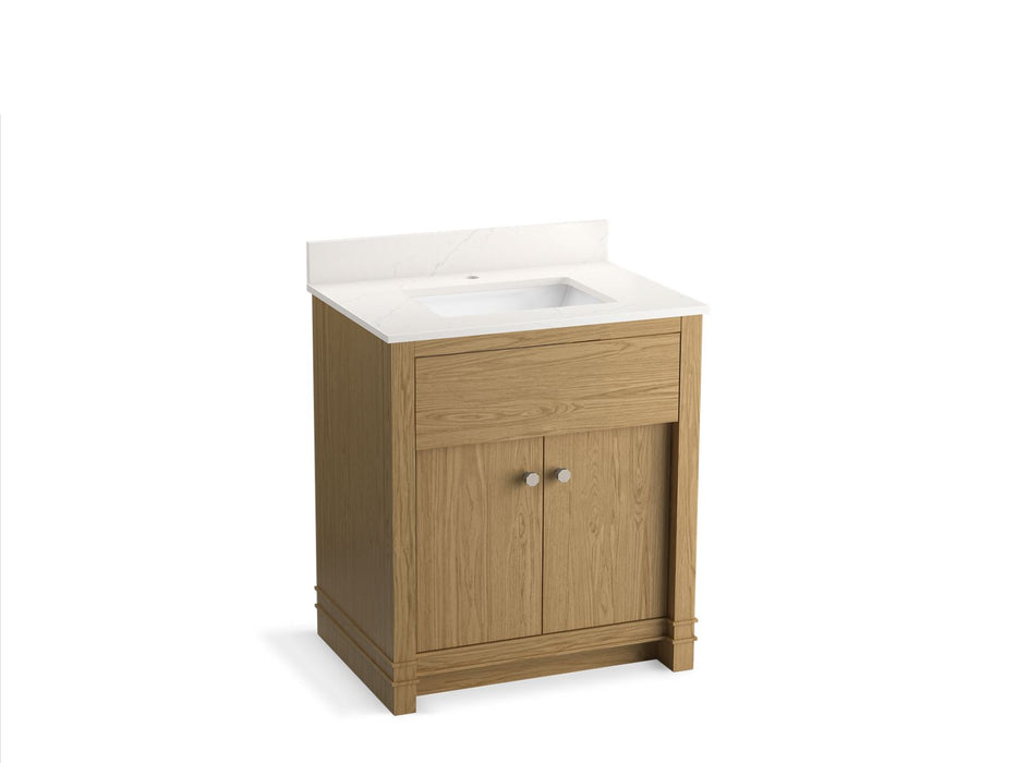 KOHLER Alouette™ 30" bathroom vanity cabinet with sink and quartz top