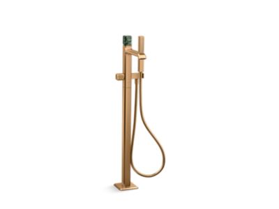 Kallista P32713-GTM Bezel Flr Mnt Bth Fct W Hdswr Gtm Stone
