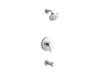KOHLER Elate Rite-Temp bath and shower trim kit, 2.5 gpm