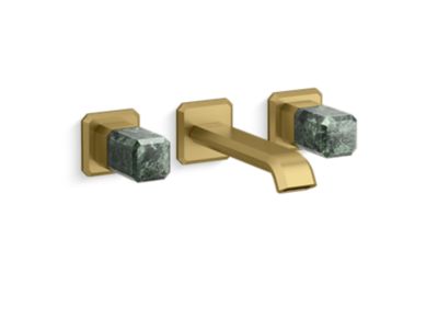 Kallista P33168-GTM Bezel Wall Mount Wide Spread, Gtm Stone
