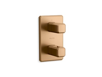 Kallista P33363-00 Bezel 1-Outlet Stacked Thermo Trim
