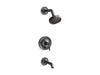 KOHLER Purist Rite-Temp bath and shower trim kit with push-button diverter and lever handle, 2.5 gpm