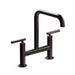 KOHLER Purist Two-hole bridge kitchen sink faucet