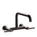 KOHLER Purist Two-hole wall-mount bridge kitchen sink faucet