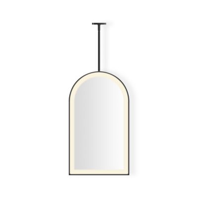 Robern Sculpt Hanging Arch Framed Mirror, 20" x 33" x 1-7/8", Perimeter Light Pattern, Warm White (3000K), Dimmable