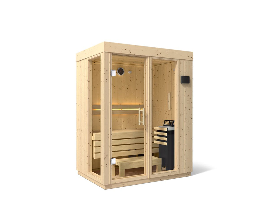 KOHLER K-38440-1FNC C1 Two-person Indoor Sauna with Floor