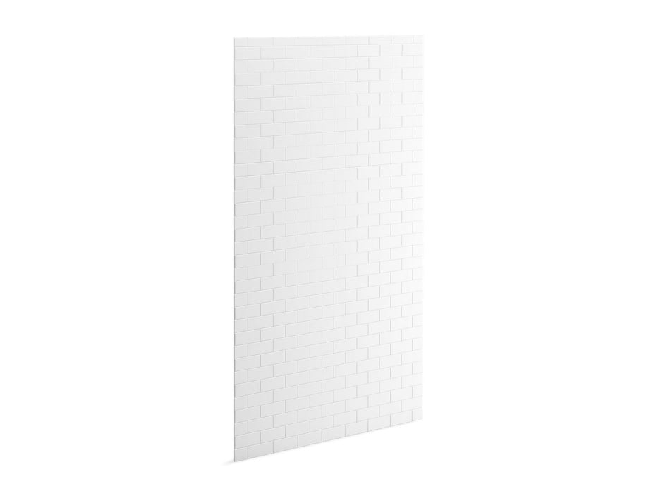 KOHLER K-39439-T06 Stoneridge 96" x 66" shower back wall with subway tile design
