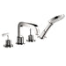 AXOR Citterio 4-Hole Roman Tub Set Trim with Lever Handles and 1.75 GPM Handshower