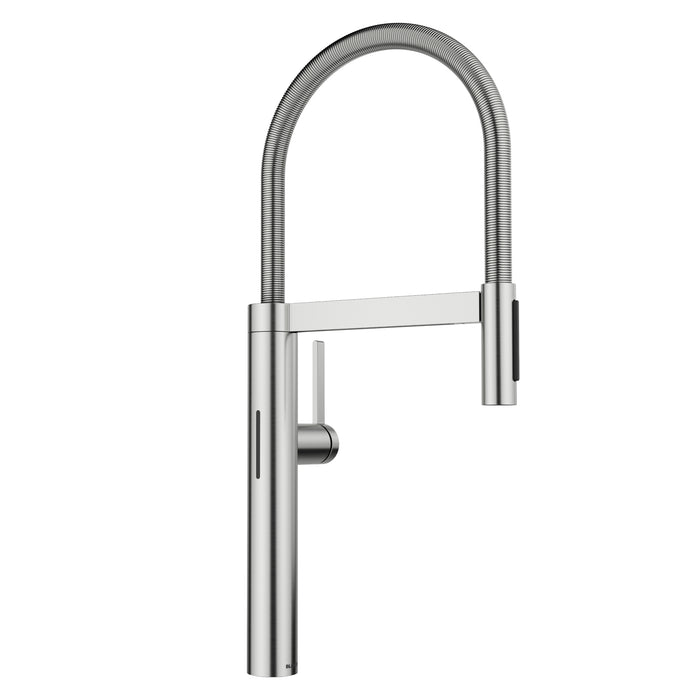 BLANCO Culina II Pull-Down Dual-Spray Touchless Sensor Kitchen Faucet - Pvd Steel