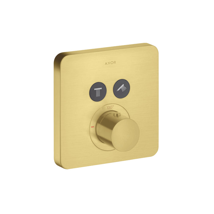 AXOR ShowerSelect Thermostatic Trim SoftCube for 2 Functions