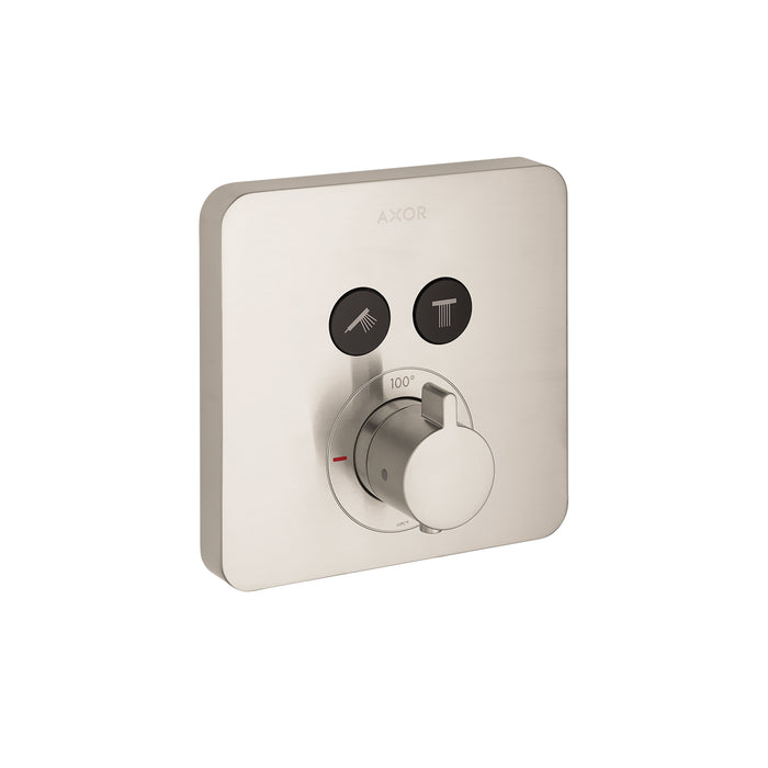 AXOR ShowerSelect Thermostatic Trim SoftCube for 2 Functions