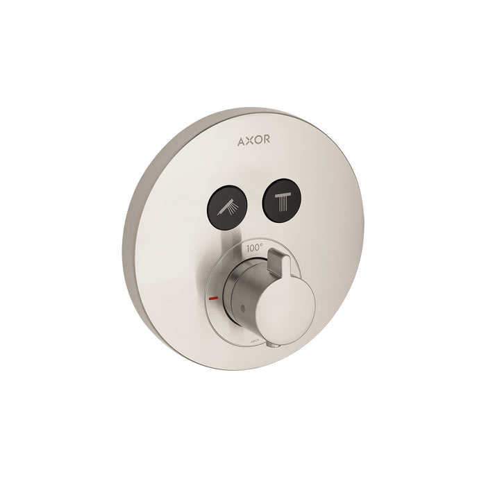 AXOR ShowerSelect Thermostatic Trim Round for 2 Functions