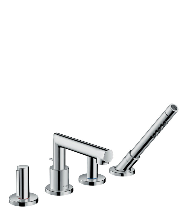 AXOR Uno 4-Hole Roman Tub Set Trim with Zero Handles and 1.75 GPM Handshower