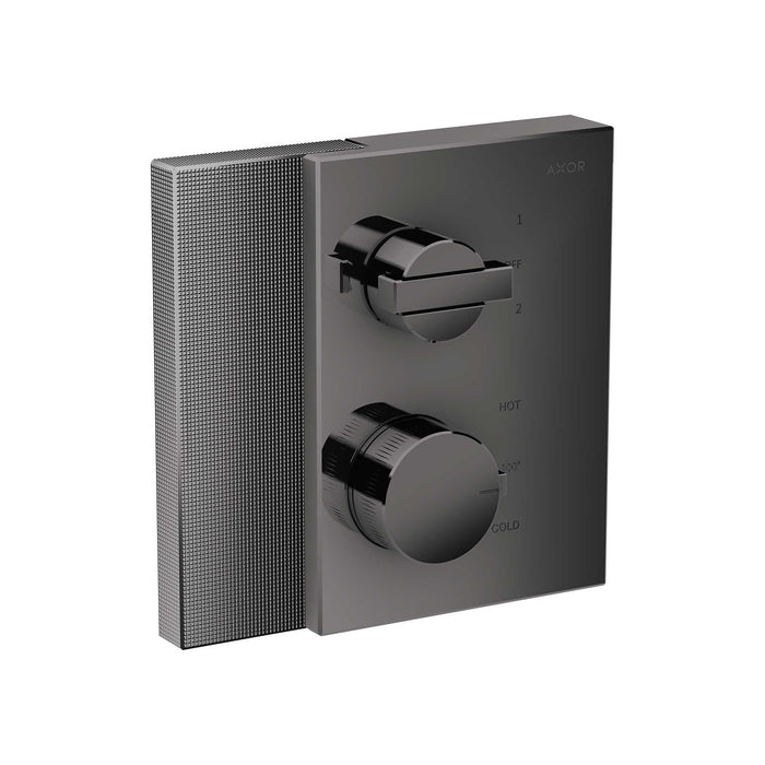 AXOR Edge Thermostatic Trim with Volume Control and Diverter - Diamond Cut
