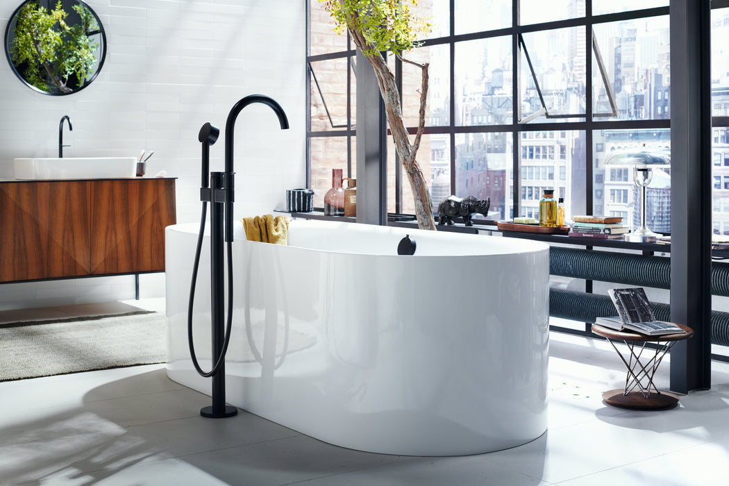 AXOR ONE Freestanding Tub Filler Trim with 1.75 GPM Handshower