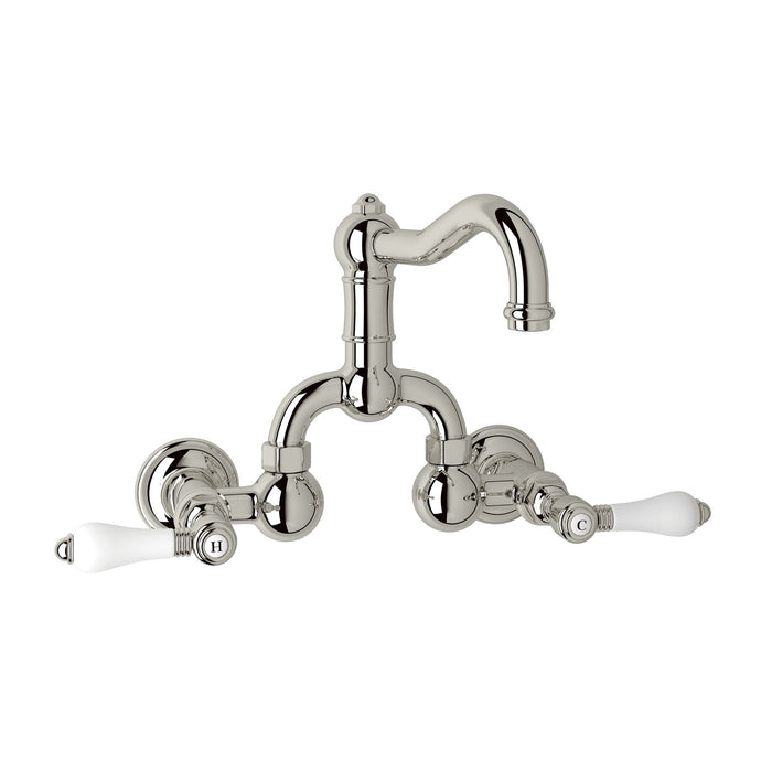 ROHL A1418 Acqui® Wall Mount Bridge Lavatory Faucet With Column Spout