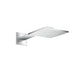 AXOR ShowerSolutions Showerhead 250 Square 2- Jet with Showerarm Trim, 2.5 GPM
