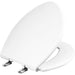 Bemis 1000CPT Round/Elongated Paramont™ Commercial Plastic Toilet Seat in White with Chrome Hinge and Stay·Tite® Commercial Fastening System™ - White