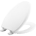 Bemis 1200E4 Affinity® Elongated Plastic Toilet Seat Featuring Stay·Tite® Seat Fastening System™, Whisper·Close®, Easy·Clean®, Precision·Fit®, and Super·Grip® Bumpers - White