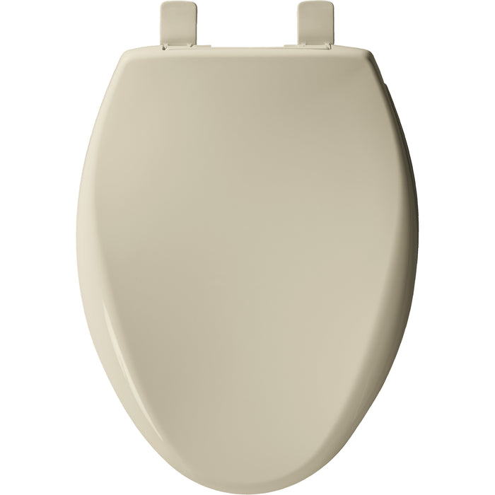Bemis 1200E4B Affinity® Elongated Plastic Toilet Seat Featuring Stay·Tite® Seat Fastening System™, Whisper·Close®, Easy·Clean®, Precision·Fit® and Super·Grip® Bumpers - Bone
